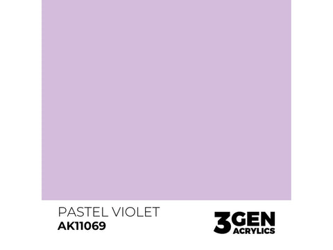 AK Interactive Pastel Violet 3 kartos akriliniai dažai, 17 ml