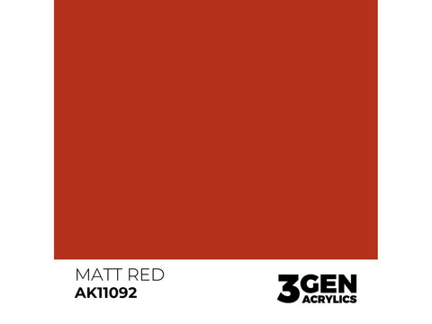 AK Interactive matiniai akriliniai dažai Matt Red 17 ml (AK11092)