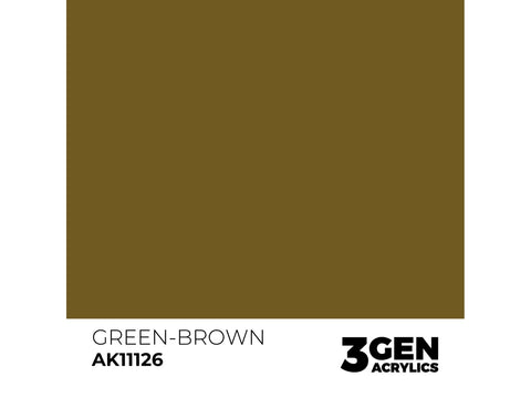 AK Interactive 3Gen akriliniai dažai Green-Brown 17ml AK11126