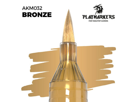 AK Interactive bronzinis akrilinis dažų žymeklis PLAYMARKER AKM032