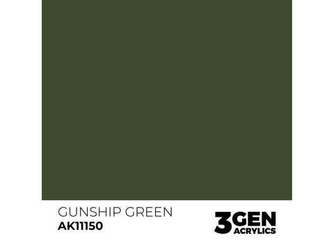 AK Interactive Gunship Green akriliniai dažai 17 ml AK11150