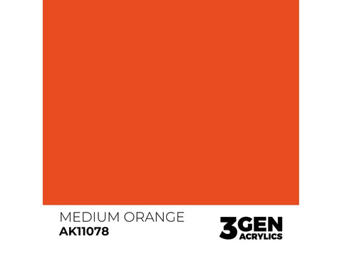 AK Interactive 3 gen. akriliniai dažai Medium Orange, 17 ml (AK11078)