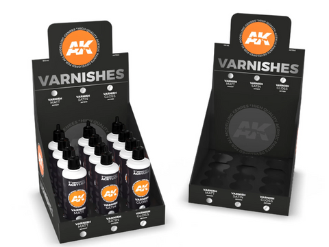 AK Interactive matinė akrilinė 3rd Gen lako danga, 100 ml