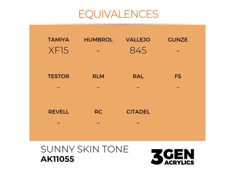 AK Interactive Sunny Skin Tone akriliniai dažai 17ml (3rd Gen)