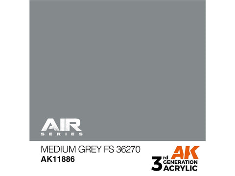 AK Interactive AIR akriliniai dažai Medium Grey FS36270, 17 ml