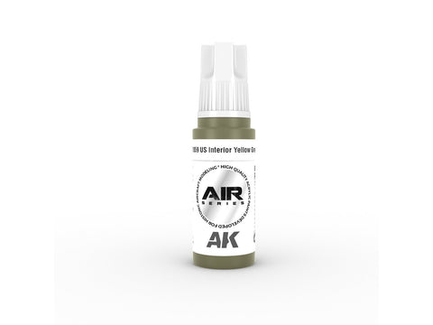 AK Interactive US Interior Yellow Green akriliniai dažai AIR 3G 17 ml