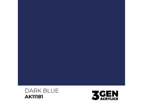 AK Interactive Dark Blue akriliniai dažai 3rd Gen, 17 ml (AK11181)