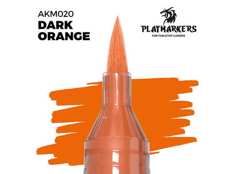 AK Interactive tamsiai oranžinis akrilinis dažų žymeklis PLAYMARKER