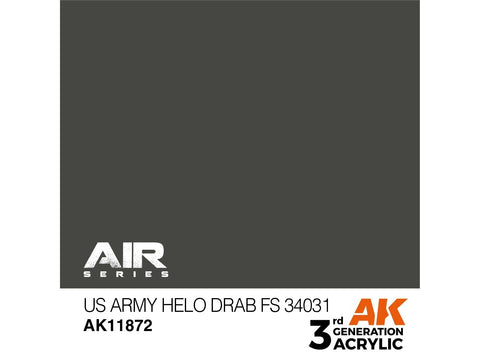 AK Interactive AIR akriliniai dažai US Army Helo Drab FS34031 17ml