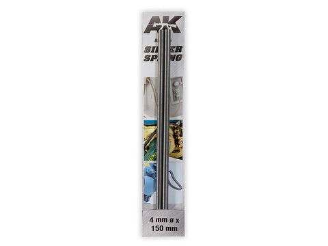 AK Interactive plieninės spyruoklės 4 mm, 2 vnt, modelių žarnų imitacijai