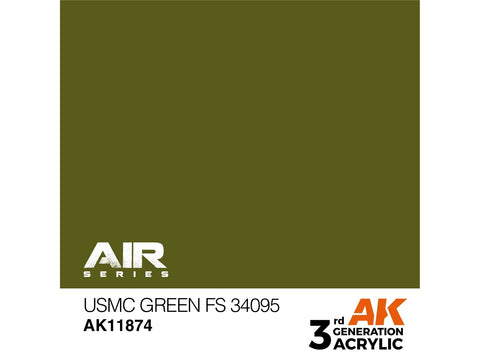 AK Interactive USMC Green FS34095 akriliniai dažai aerografui 17 ml
