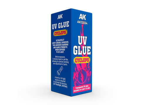 UV kietėjantys klijai modeliavimui Cyclops 30 ml (reikia UV šviesos)