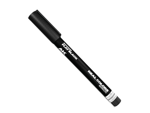 AK Interactive juodas akrilinis modeliavimo žymeklis FLAT BLACK RCM033