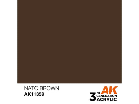 AK Interactive NATO Brown AFV akriliniai dažai modeliui, 17 ml