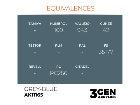 AK Interactive Grey-Blue 3rd Gen akriliniai dažai 17 ml AK11165