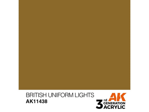 AK Interactive akriliniai dažai figūrėlėms British Uniform Lights 17ml
