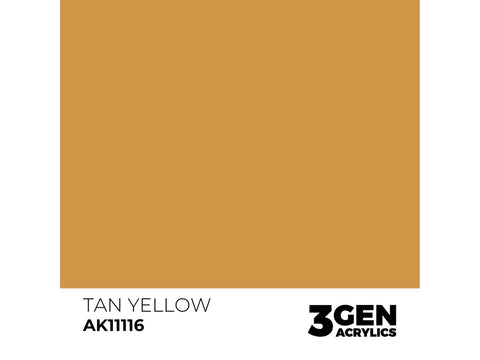 AK Interactive Tan Yellow 3rd Gen akriliniai dažai, 17 ml