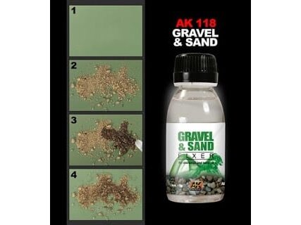 AK Interactive smėlio ir žvyro klijai dioramoms, 100 ml