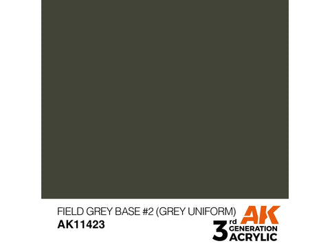 AK Interactive Field Grey Base #2 figūrėlių akriliniai dažai 17 ml