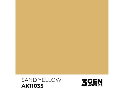 AK Interactive Sand Yellow 3rd Gen akriliniai dažai 17 ml