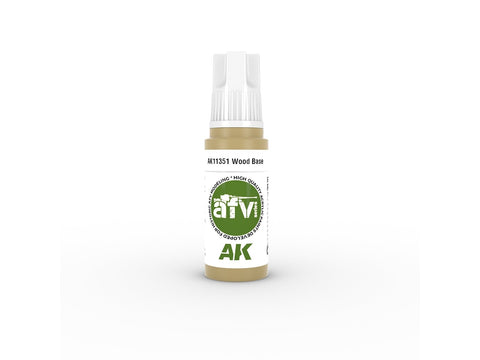 AK Interactive Wood Base AFV 3 kartos akriliniai dažai 17 ml