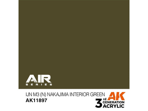 AK Interactive IJN Nakajima Interior Green akriliniai dažai 17 ml