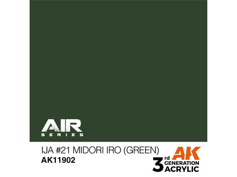 AK Interactive IJA #21 Midori iro žalia akriliniai dažai AIR, 17 ml
