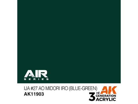 AK Interactive IJA 27 Ao Midori iro akriliniai lėktuvų dažai 17 ml