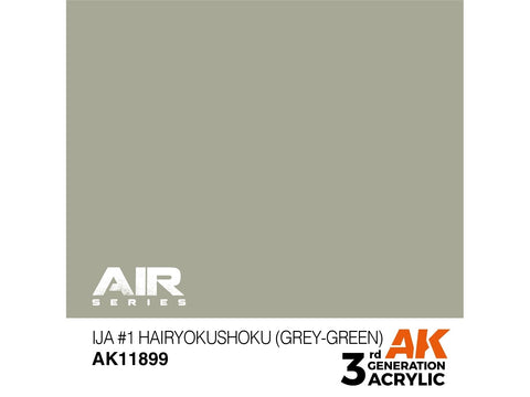 AK Interactive IJA pilkai žali akriliniai dažai aerografui 17 ml