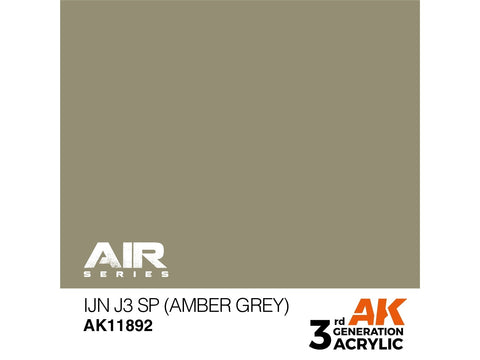 AK Interactive IJN J3 SP Amber Grey akriliniai dažai AIR, 17 ml
