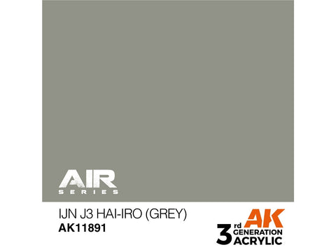 AK Interactive IJN J3 Hai-iro pilki akriliniai dažai AIR, 17 ml