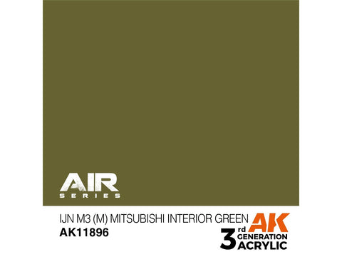 AK Interactive IJN Mitsubishi žalia akriliniai dažai, 17 ml