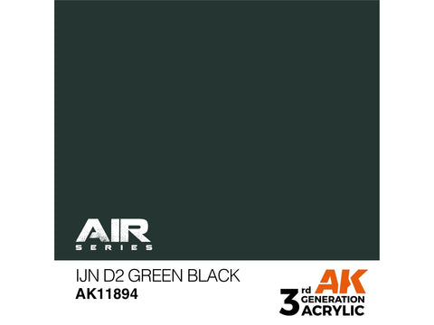 AK Interactive IJN D2 Green Black akriliniai dažai lėktuvų modeliui 17ml