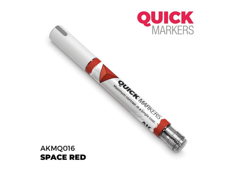 AK Interactive Quick Marker Space Red – kontrastinis miniatiūrų žymeklis 1 sluoksniu