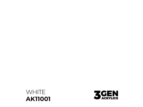 AK Interactive balti akriliniai dažai 3 kartos, 17 ml (AK11001)