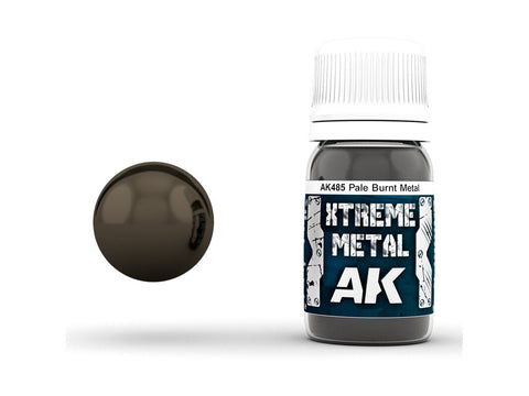 AK Interactive Xtreme Metal emaliniai dažai Pale Burnt Metal 30ml