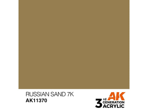 AK Interactive Russian Sand 7K akriliniai dažai karinei technikai 17ml