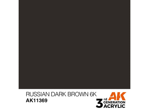 AK Interactive Russian Dark Brown 6K AFV akriliniai dažai 17 ml
