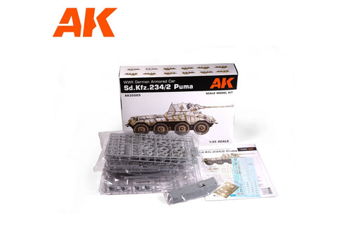 AK Interactive Sd.Kfz. 234/2 Puma vokiečių šarvuotis, 1/35, rinkinys