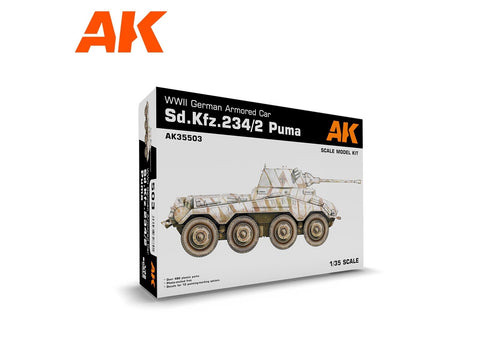 AK Interactive Sd.Kfz. 234/2 Puma vokiečių šarvuotis, 1/35, rinkinys