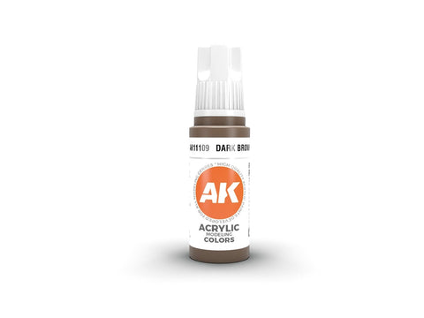 AK Interactive Dark Brown 3rd Gen akriliniai dažai 17 ml