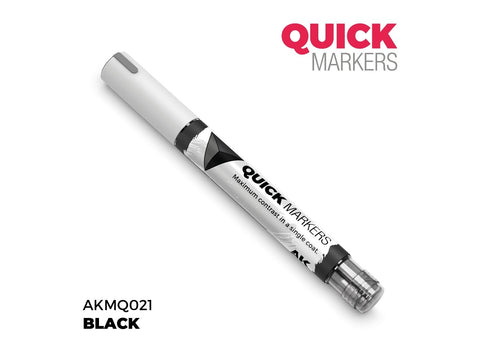 AK Interactive QUICK MARKER juodas žymeklis miniatiūroms, AKMQ021