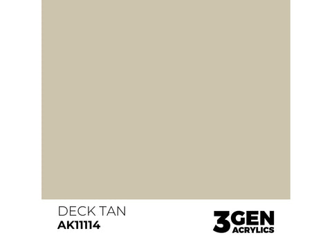 AK Interactive Deck Tan akriliniai dažai 3rd Gen, 17 ml
