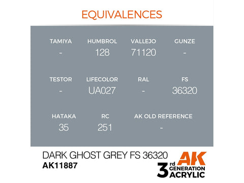 AK Interactive Dark Ghost Grey FS36320 akriliniai dažai 17ml