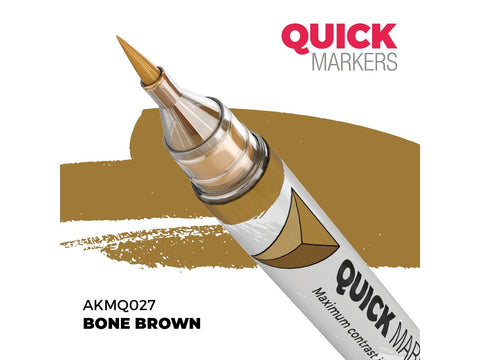 AK Interactive QUICK MARKER Bone Brown žymeklis miniatiūroms AKMQ027