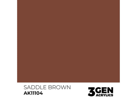 AK Interactive Saddle Brown 3rd Gen akriliniai dažai 17 ml AK11104