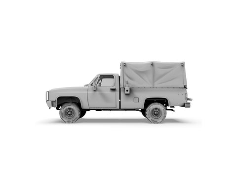 AK Interactive M1008 Cargo Carrier su tentu 1/35 plastikinis karinis rinkinys