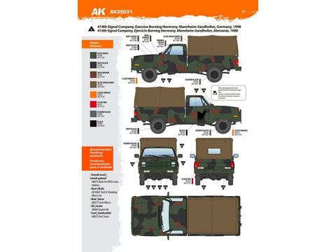 AK Interactive M1008 Cargo Carrier su tentu 1/35 plastikinis karinis rinkinys