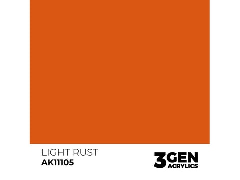 AK Interactive Light Rust akriliniai dažai modeliams, 17 ml