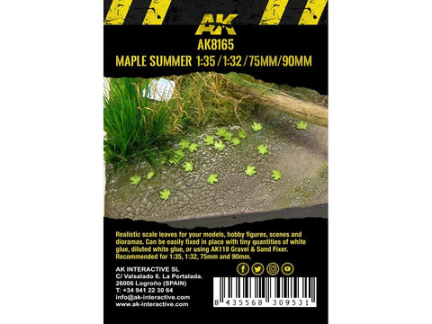 AK Interactive klevo vasaros lapai dioramoms 1:35–1:32, 7 g